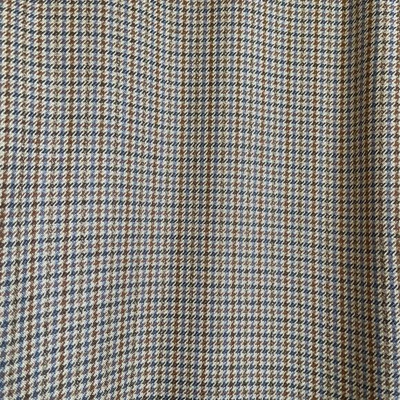 Ralph Lauren Chaps Silk Mens Blazer Size 44L Houndstooth 2 Button Sport Coat - Picture 10 of 13